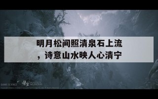 明月松间照清泉石上流，诗意山水映人心清宁