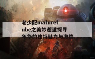 老少配maturetube之美妙邂逅探寻年华的独特魅力与激情