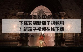 想知道怎么在iOS上下载安装新茄子视频吗？新茄子视频在线下载安装ios