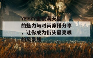 YEEZY蜜桃满天星的魅力与时尚穿搭分享，让你成为街头最亮眼的风景线