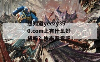 想知道yeezy350.com上有什么好货吗？快来看看吧！