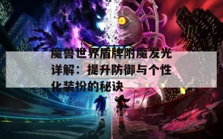 魔兽世界盾牌附魔发光详解：提升防御与个性化装扮的秘诀