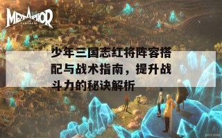 少年三国志红将阵容搭配与战术指南，提升战斗力的秘诀解析