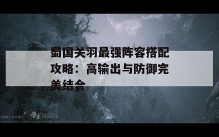 蜀国关羽最强阵容搭配攻略：高输出与防御完美结合