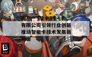 国产一卡2卡3卡4卡有限公司引领行业创新推动智能卡技术发展新局面