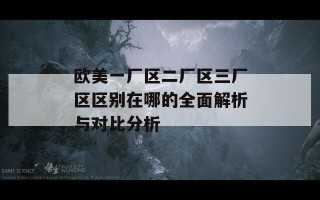 欧美一厂区二厂区三厂区区别在哪的全面解析与对比分析