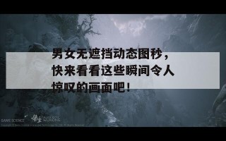 男女无遮挡动态图秒，快来看看这些瞬间令人惊叹的画面吧！