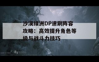 沙漠绿洲DP速刷阵容攻略：高效提升角色等级与战斗力技巧