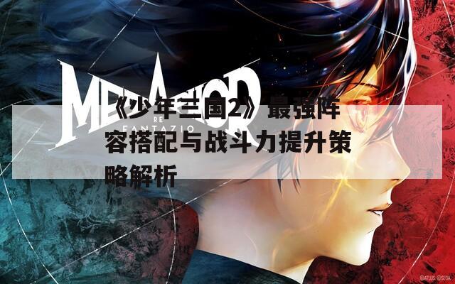 《少年三国2》最强阵容搭配与战斗力提升策略解析-第1张图片-商贸手游网