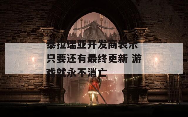 泰拉瑞亚开发商表示 只要还有最终更新 游戏就永不消亡-第1张图片-商贸手游网